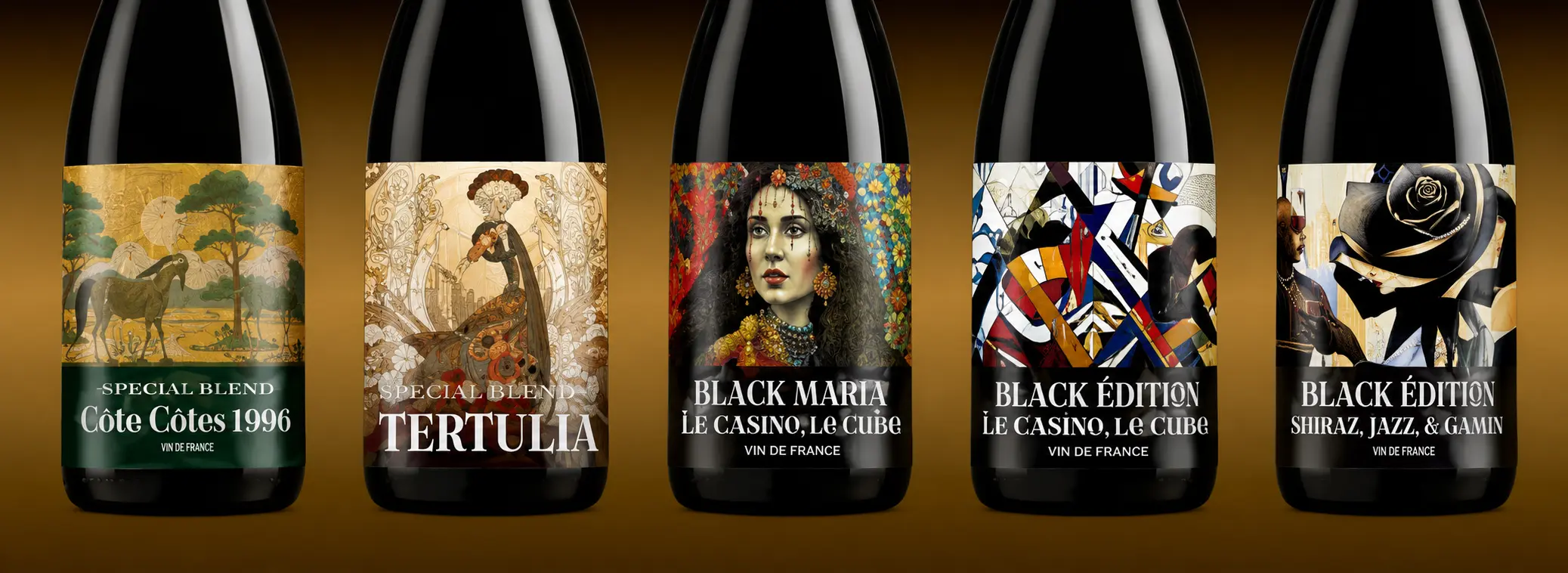 Black Bottle Collection bottle lineup